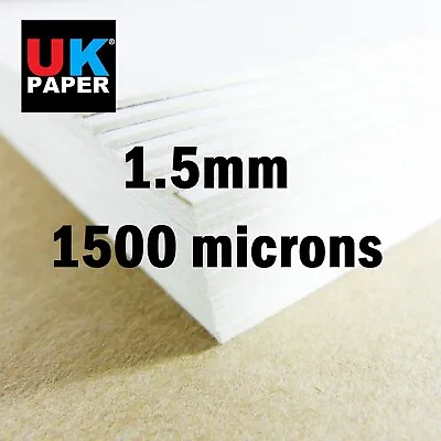 1mm 2mm BACKING BOARD CRAFT CARDS THICK PAPER OFF WHITE GREYBOARD A6 A5 A4 A3 A2 • £233.99