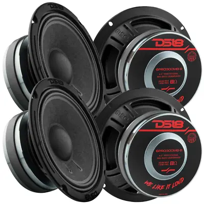 4x DS18 6PRO300MB-8 6.5  Mid-Bass Loudspeaker 150 Watt Rms 8-ohm Midbass Speaker • $185.81