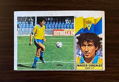 1986/1987 Magico Gonzalez Ed. Este Card Cadiz Sticker El Salvador Greatest FR • $55