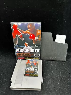 Mike Tyson's Punch Out Nintendo NES ROUND SOQ NO REV A White Bullets Box & Cart • $21.50