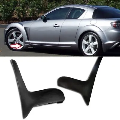 For 04-10 MAZDA RX8 RX-8 UPPAINTED PLASTIC PERFORMANCE FRONT MUD FLAPS QUARDS • $99.98