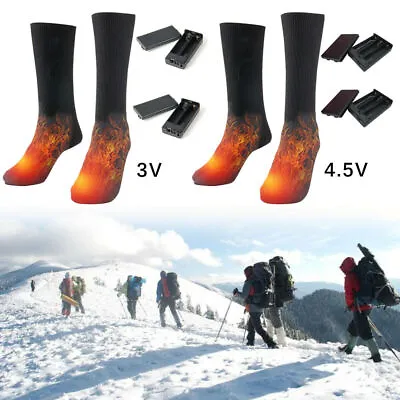£13.99 • Buy Electric Heated Socks Rechargeable Battery Power Foot Winter Warmer Socks Unisex