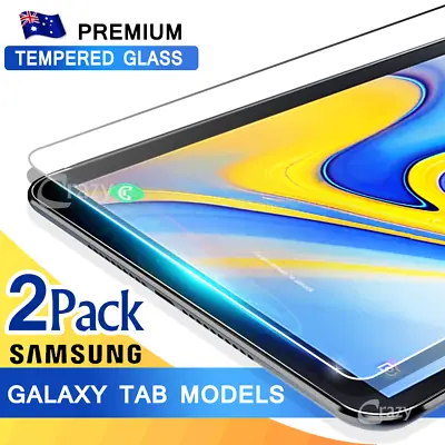 $13.95 • Buy 2X Tempered Glass Screen Protector For Samsung Galaxy Tab A 8.0 10.1 S5E S6 Lite