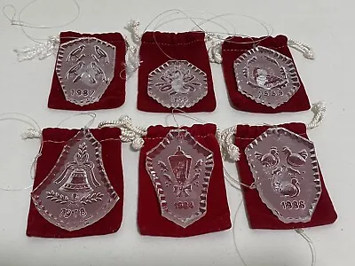 $89.99 • Buy Waterford Crystal 12 Days Of Christmas Ornaments 1978 1984 1986 1987 1988 1989
