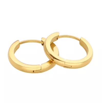 Women Men Stainless Steel Small Hinged Hoop Huggie Ear Earrings 7/9/10/12/14MM • $7.95