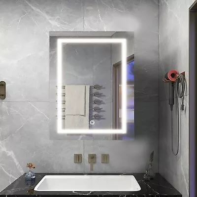 Bathroom LED Medicine Cabinet Lighted Medicine Storage Cabinet Brightness Adjust • $99.99
