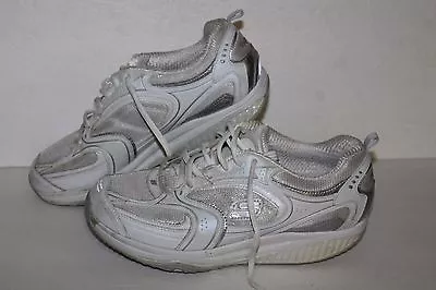 Skechers Shape Ups XF Peakers Toning Shoes#12323 White/Slvr Womens US 9 • $18.88