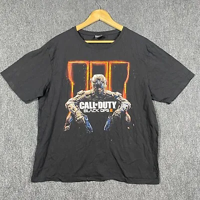 Call Of Duty Black Ops 3 Size XL Short Sleeve Graphic Mens Black T Shirt 2015 • $27