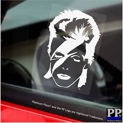 1 X David Bowie Ziggy Stardust Vinyl Stickers Car Van Vehicle Window Sign Music • £2.19