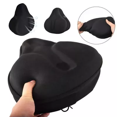 Exercise Bike Bicycle Seat Gel Cushion Extra Comfort Sporty Soft Pad Seat Cover • $17.99