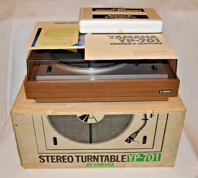 Yamaha Yp-701 Turntable Complete W/cartridgeboxmanualbrochuremaintenance Kit • $450