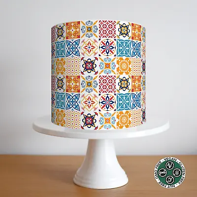 Spanish Mediterranean Tile Cake Topper Border Pattern Wrap Party Deco Birthday • £6.49