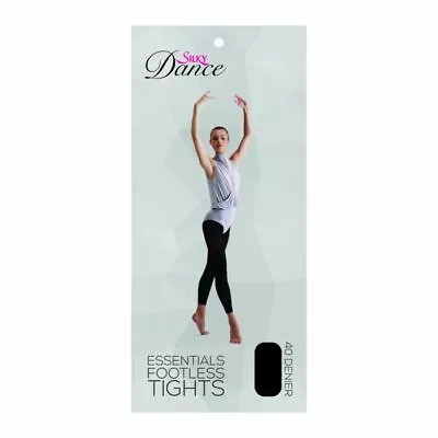 £4.25 • Buy Silky - Essentials Footless Ballet Dance Tights 40 Denier - Black