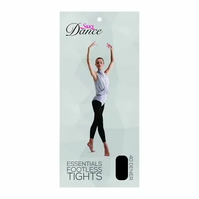 £4.99 • Buy Silky - Essentials Footless Ballet Dance Tights 40 Denier - Black