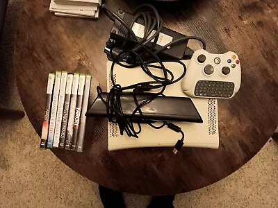 Microsoft XBox 360 Pro 4GB  - White With 7 Games And KINECT Device • $150