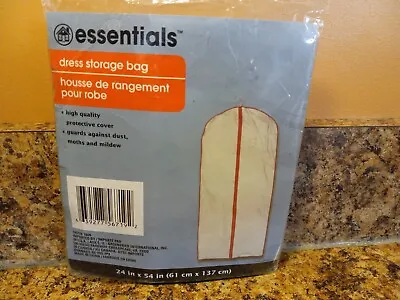 1 Women's Dress Storage Bag Gray Plastic 24 Inches Wide X 54 Inches Long • $2.25