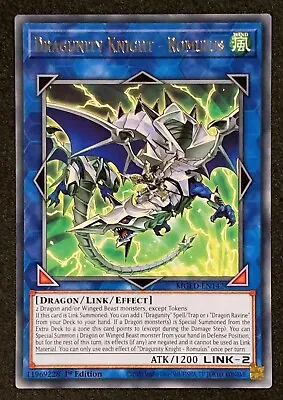 Dragunity Knight - Romulus | MGED-EN142 | Gold Rare | 1st Edition | YuGiOh • £1.45