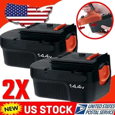 2Pack For BLACK+DECKER 14.4V Slide Battery HPB14 FIRESTORM FSB14 499936-34 A14 • $27.99