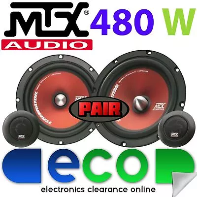 £94.99 • Buy Ford Focus 2010-19 MK3 MTX 6.5  480 Watts Component Kit Rear Door Car Speakers