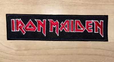 13.8  X 3.5 Cm  - Iron Maiden Embroidered Patch Sew On Iron On Patches Jeans • £2.75