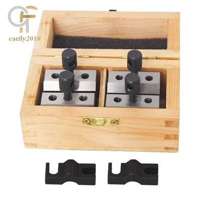 $28.50 • Buy Ultra Precision 1-3/8  X 1-3/8  X 1-3/16  V Block & Clamp Set 19/32  Capacity