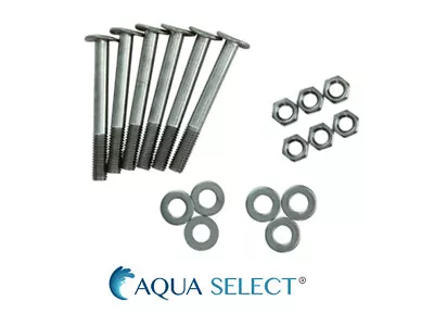 Aqua Select Stainless Steel Hardware For Plastic Steps For Pool Ladder - 6 Pack • $10.92