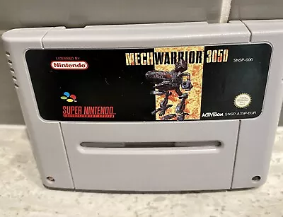 Mech Warrior Mechwarrior 3050 Super Nintendo SNES Cart Working Free Post PAL • $59.99