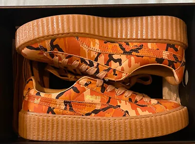 $500 • Buy Puma X Fenty By Rihanna Camo Crepper Sneakers 8w