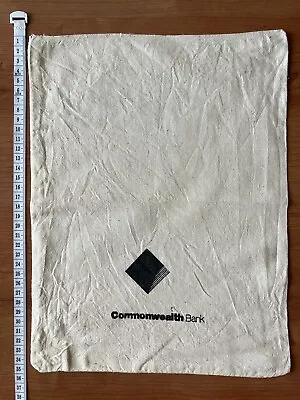Vintage Commonwealth Bank - Calico Money Coin Bag - Very Good Condition • $35