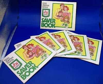 6 Full S&h Green Stamps Saver Books • $7