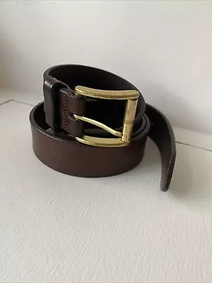 Vineyard Vines Dress Belt Leather Size 38 Brass Buckle $100+ • $20