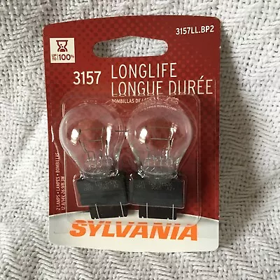 SYLVANIA New 3157LL.BP2 Long Life Miniature Bulb Contains 2 Bulbs • $3.77