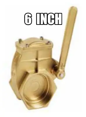 6 Inch Brass Lever Swing Gate Valve FNPT X FNPT • $444