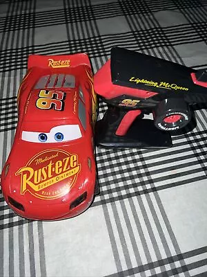 Disney Pixar Cars Lightning McQueen Thinkway Toys RC Car With Remote • $20