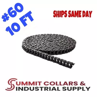 #60 Roller Chain 10 Feet With 2 Connecting Links  SHIPS SAME DAY • $31.20