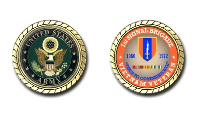 1st Signal Brigade Vietnam Veteran Challenge Coin US Army Offically Licensed • $16.95