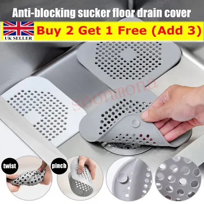 £3.33 • Buy Hair Trap Shower Bath Plug Hole Waste Catcher Stopper.Drain Sink Strainer.Filter