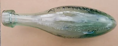 Early Aqua Glass Chisel Lip Hamilton Bottle Roughsedge Bristol  And Schweppe • £39.99
