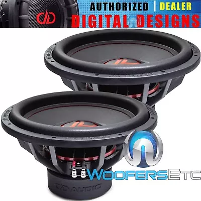 (2) Dd Audio 615e-d4 15  Woofers 2400w Dual 4-ohm Subwoofers Bass Speakers New • $578