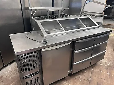 PRECISION Pizza Prep Fridge Salad Bar For Shops  Pizza Shop  FOOD RESTURANT • £1440