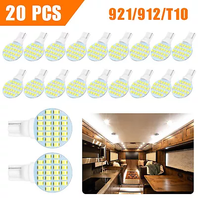 20x Super White LED T10/921/194 24SMD RV Camper Trailer Interior Light Bulbs 12V • $12.98