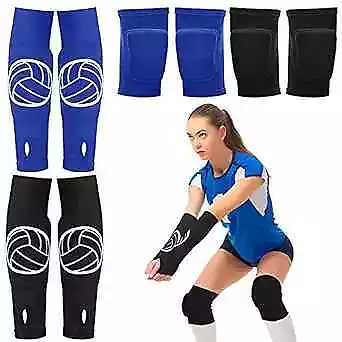 2 Set Volleyball Knee Pads And Volleyball Arm Sleeves With Protection Pad  • $40.39