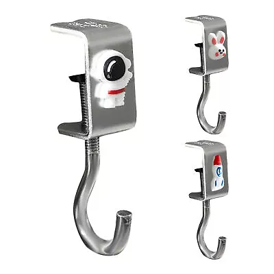 Desk Hook Headphone Hanger Adjustable Rotatable Removable Table Desk Edge Hooks • $12.73