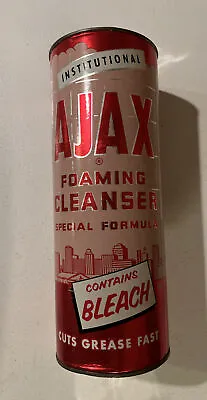 Vintage Ajax Powder Foaming Cleanser  Bleach 21 Oz Colgate Palmolive NOS Full • $29.99