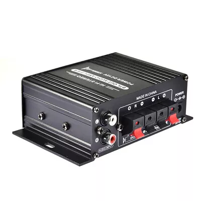 12V Amplifier HiFi Power Amplifier Mini Audio Digital Stereo AMP NO Cable • £13.34