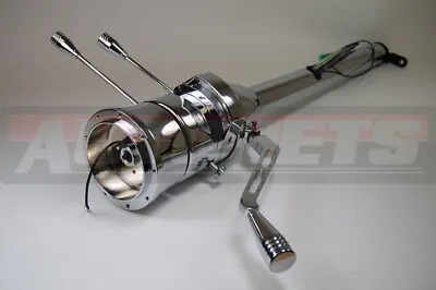 32  GM Chevy Chrome Stainless Steel Tilt Steering Column Shift Automatic NO-KEY • $389.99