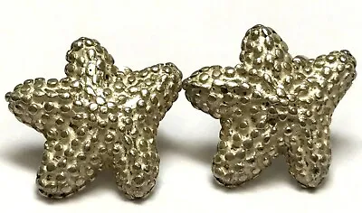 $299 • Buy Vintage Tiffany & Co. 925 Sterling Silver Bumpy Starfish Stud Earrings