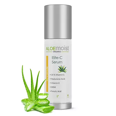 Elite Vitamin C Serum For Face With Hyaluronic Acid Pure Aloe Vera Gel Vitamin • $21.88