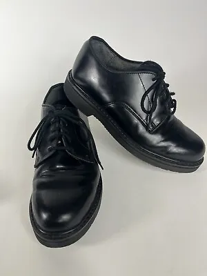 Soft Sole Leather Uniform Oxford Dress Shoes Black Military Duty Work • $22.46