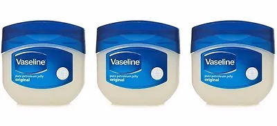 3 X Vaseline Original Pure Petroleum Jelly Blueseal 50ml - 1.7oz / Each FROM U.S • $8.99